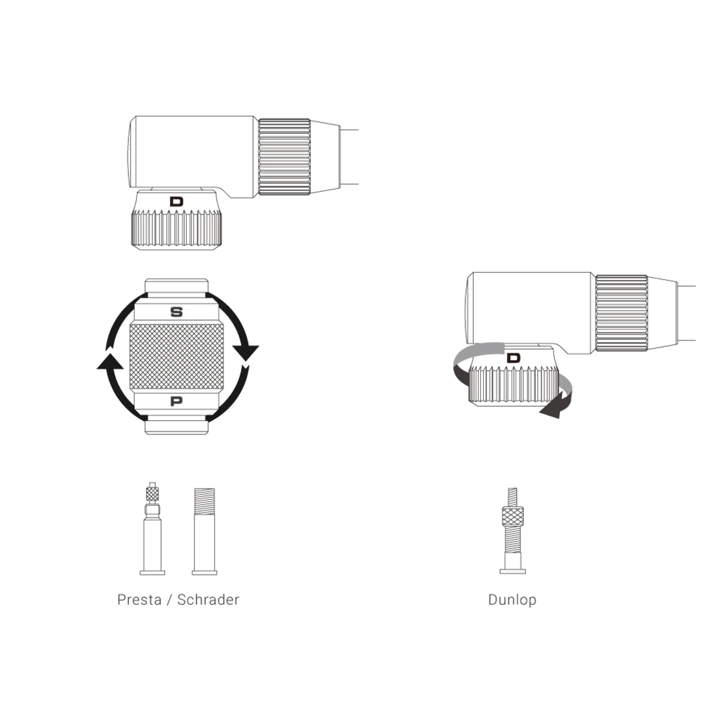Birzman The Pump With Helix-Silver