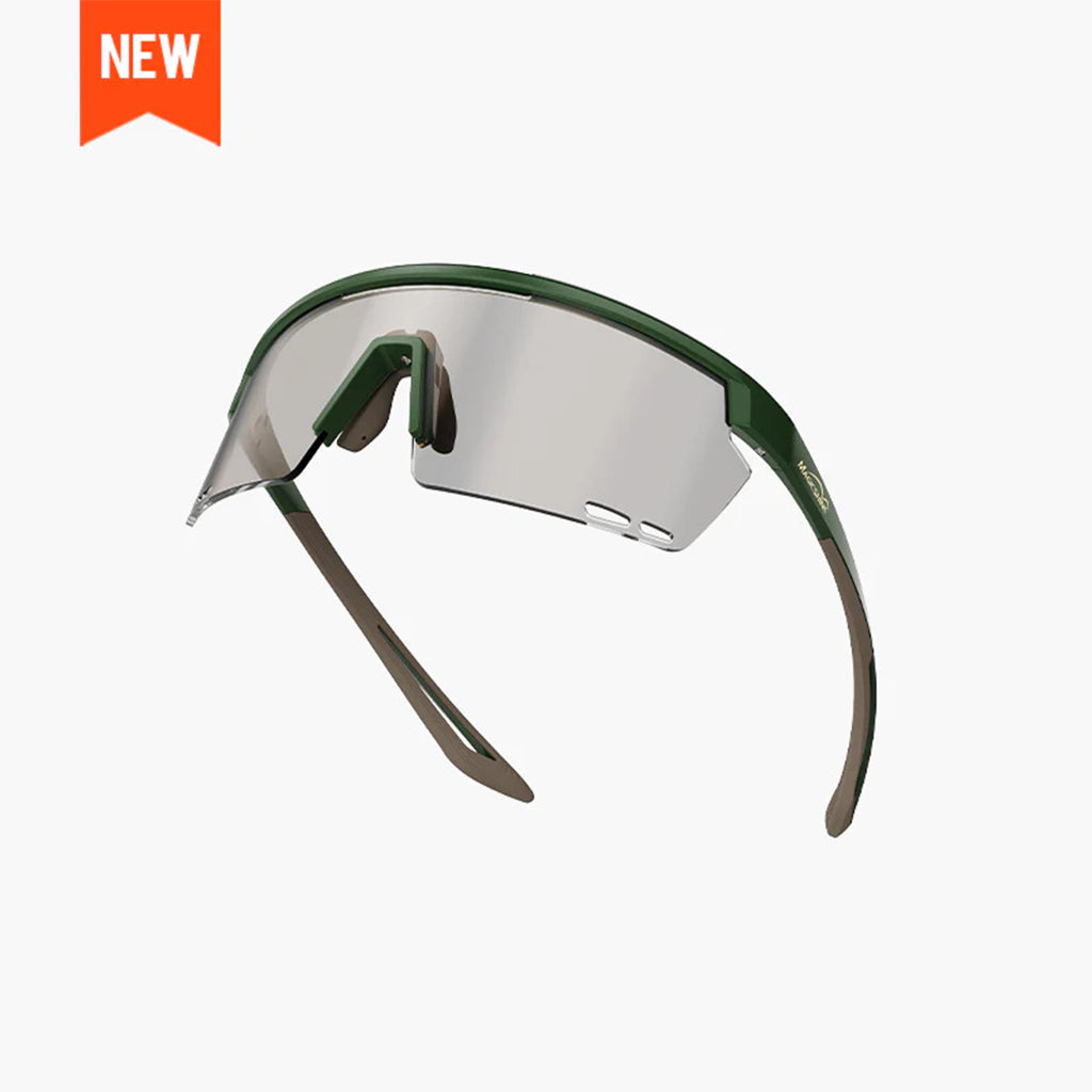 Magicshine Rouler Photochromic Sports Sunglasses (Green/Brown)