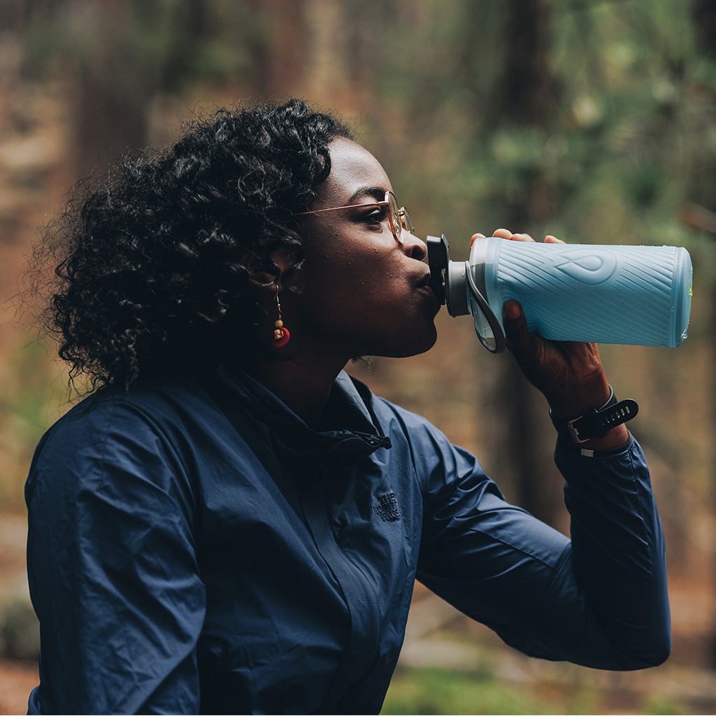 Hydrapak Flux Flexible Bottle-Tahoe Blue (750ml)