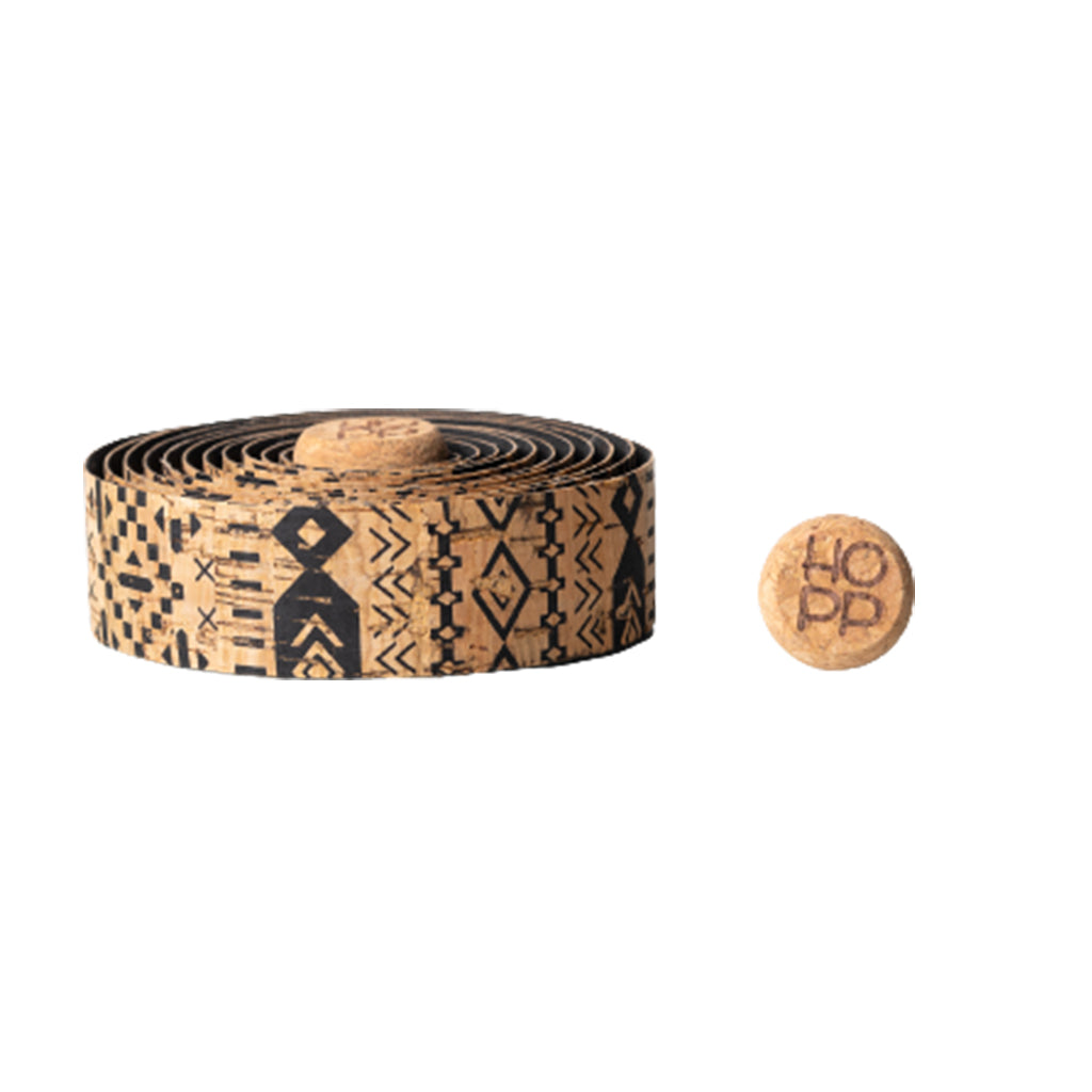 BTP Natural Cork Bartape-Black/Pattern
