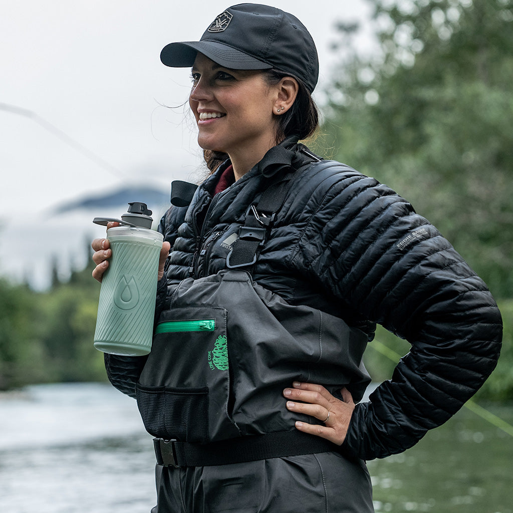 Hydrapak Flux Flexible Bottle-Sutro Green (1 Ltr)