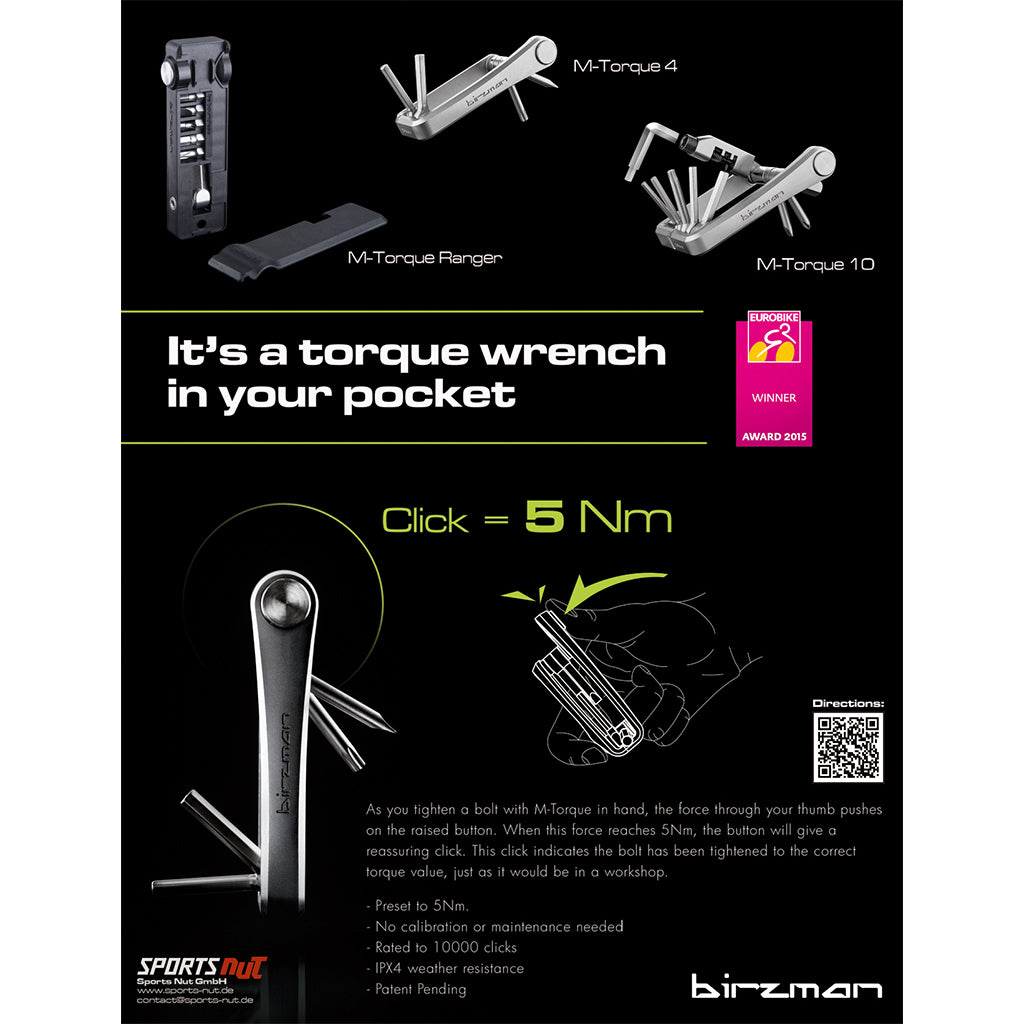 Birzman M-Torque Ranger Multitool with (5Nm Torque Wrench)