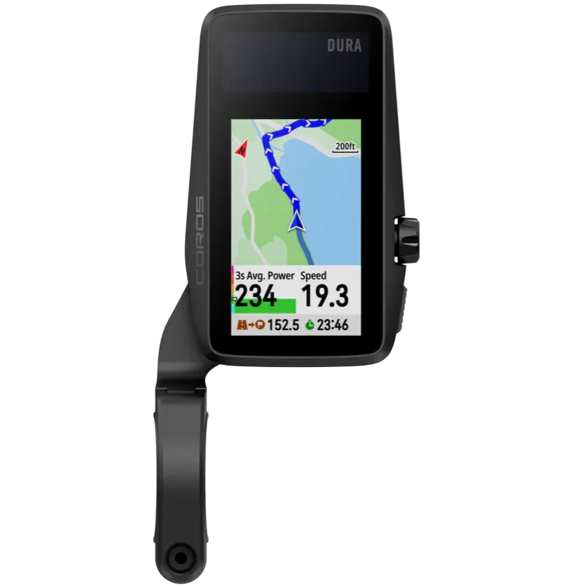 Coros Dura Solar GPS Bike Computer (Black)