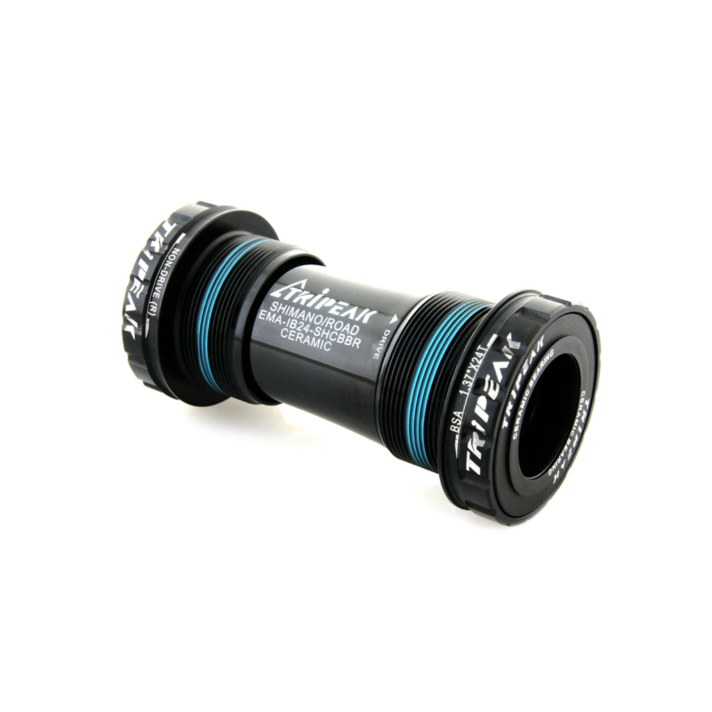 Tripeak BSA Threaded Bottom Bracket Ceramic Shimano-Road (68mm) (Black)