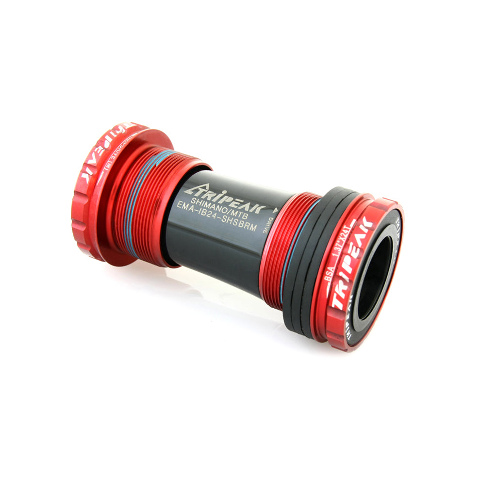 Tripeak BSA Threaded Bottom Bracket Shimano MTB (73mm) (Red)