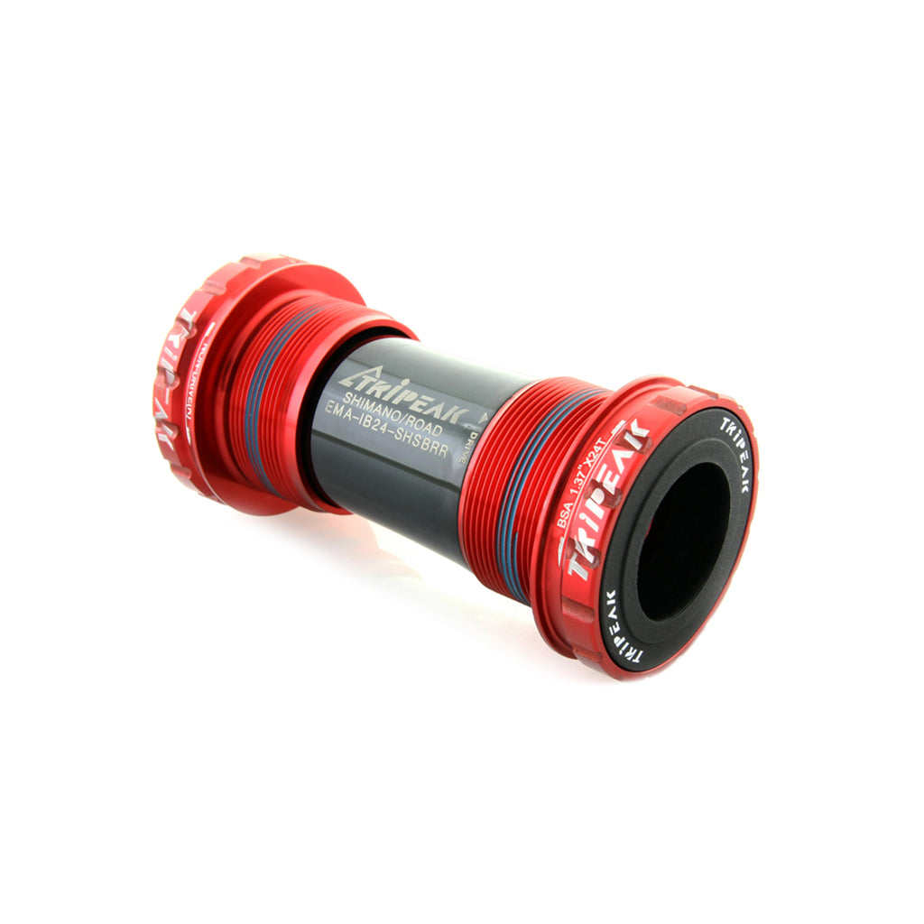 Tripeak BSA Threaded Bottom Bracket Shimano Road (68mm) (Red)