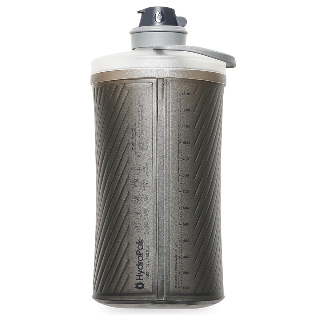 Hydrapak Flux Flexible Bottle-Mammoth Grey (1500ml)