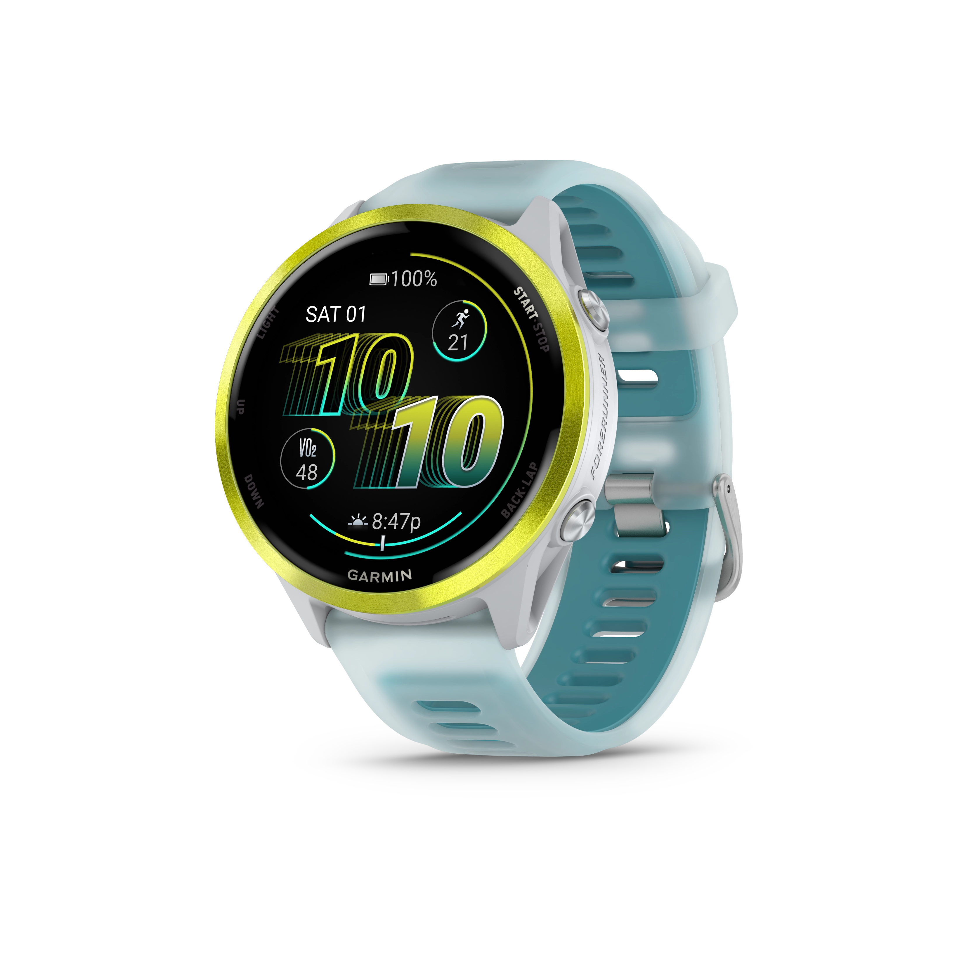 Garmin Forerunner 570 Smart Watch (Whitestone/Amp Yellow)