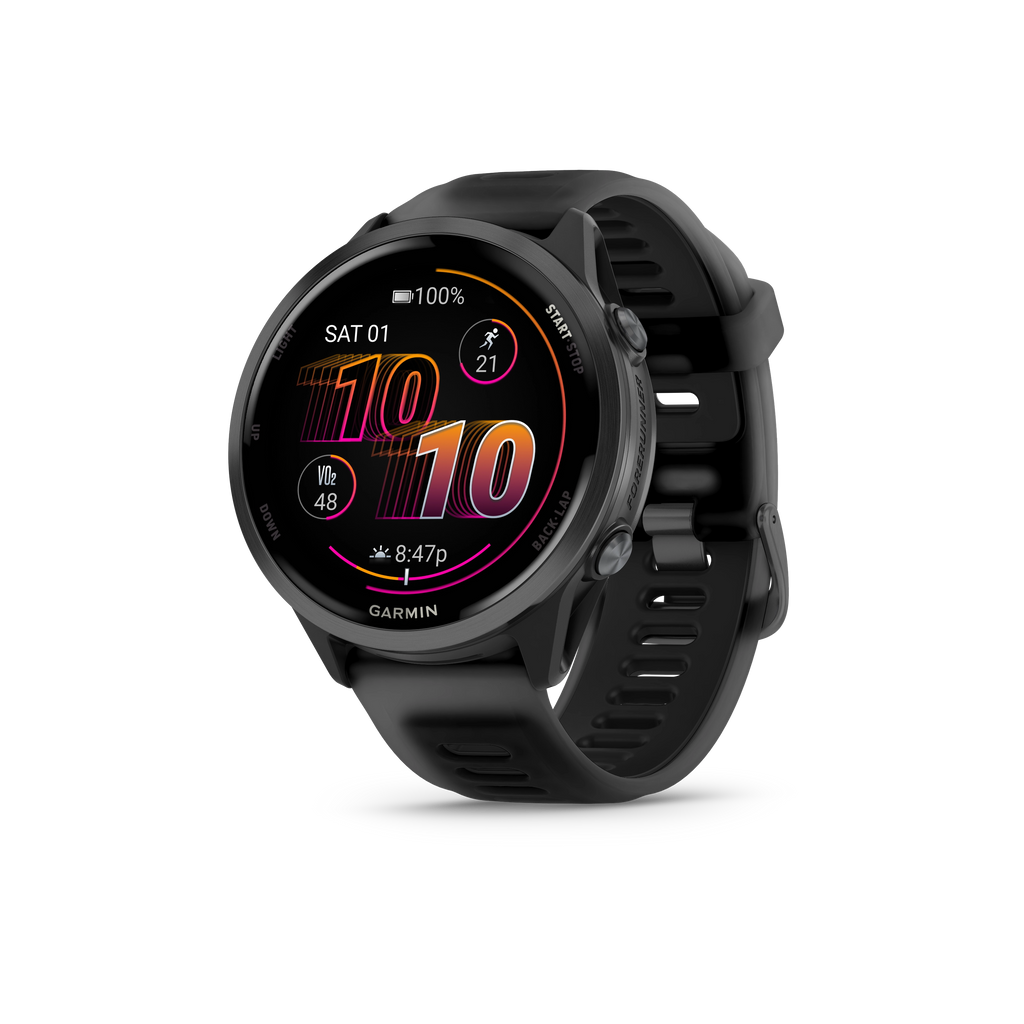 Garmin Forerunner 570 Smart Watch (Slate Gray Aluminum/Translucent Black/Black Band)