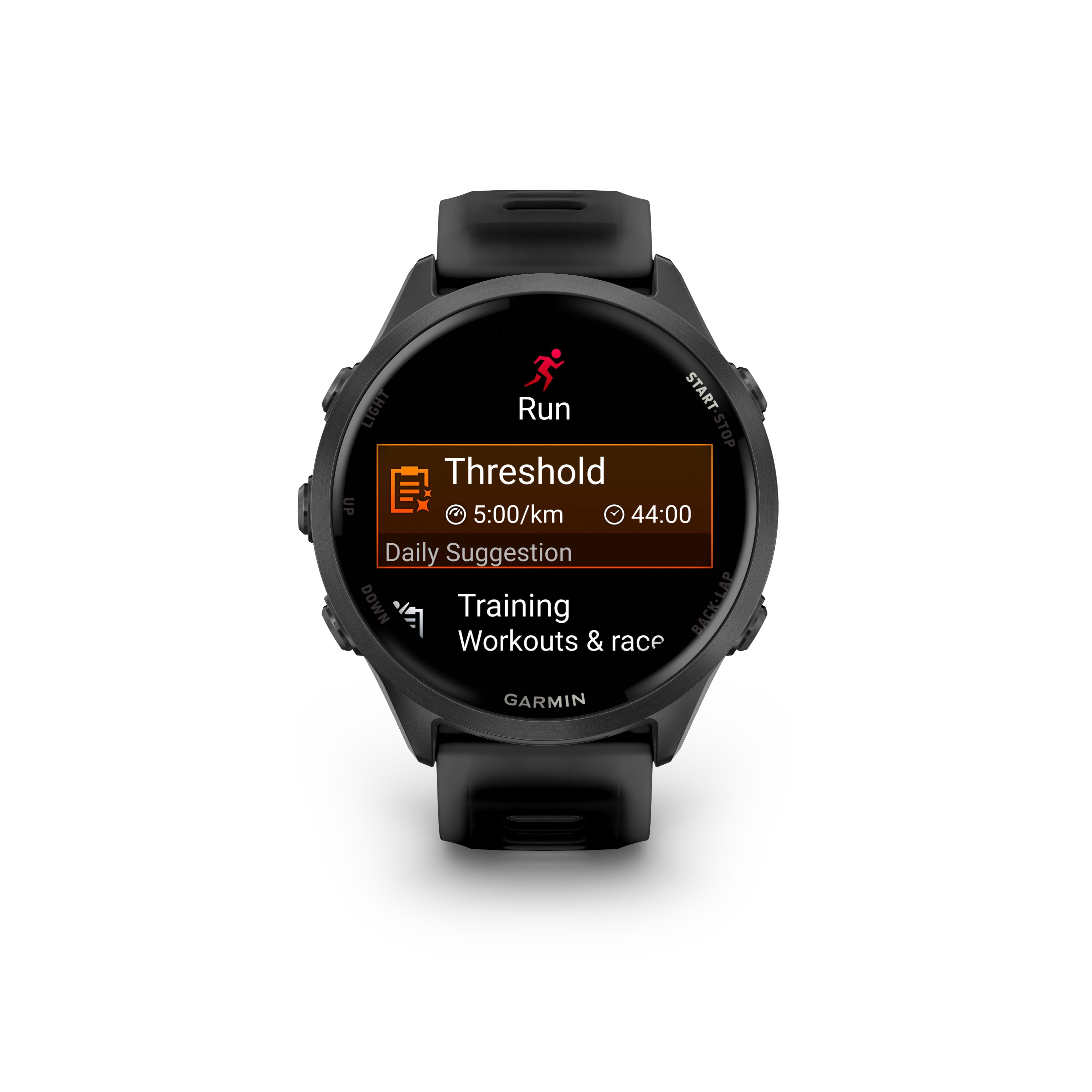Garmin Forerunner 570 Smart Watch (Slate Gray Aluminum/Translucent Black/Black Band)