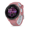 Garmin Forerunner 265S Smart Watch (Light Pink/Powder Grey Silicone Band)