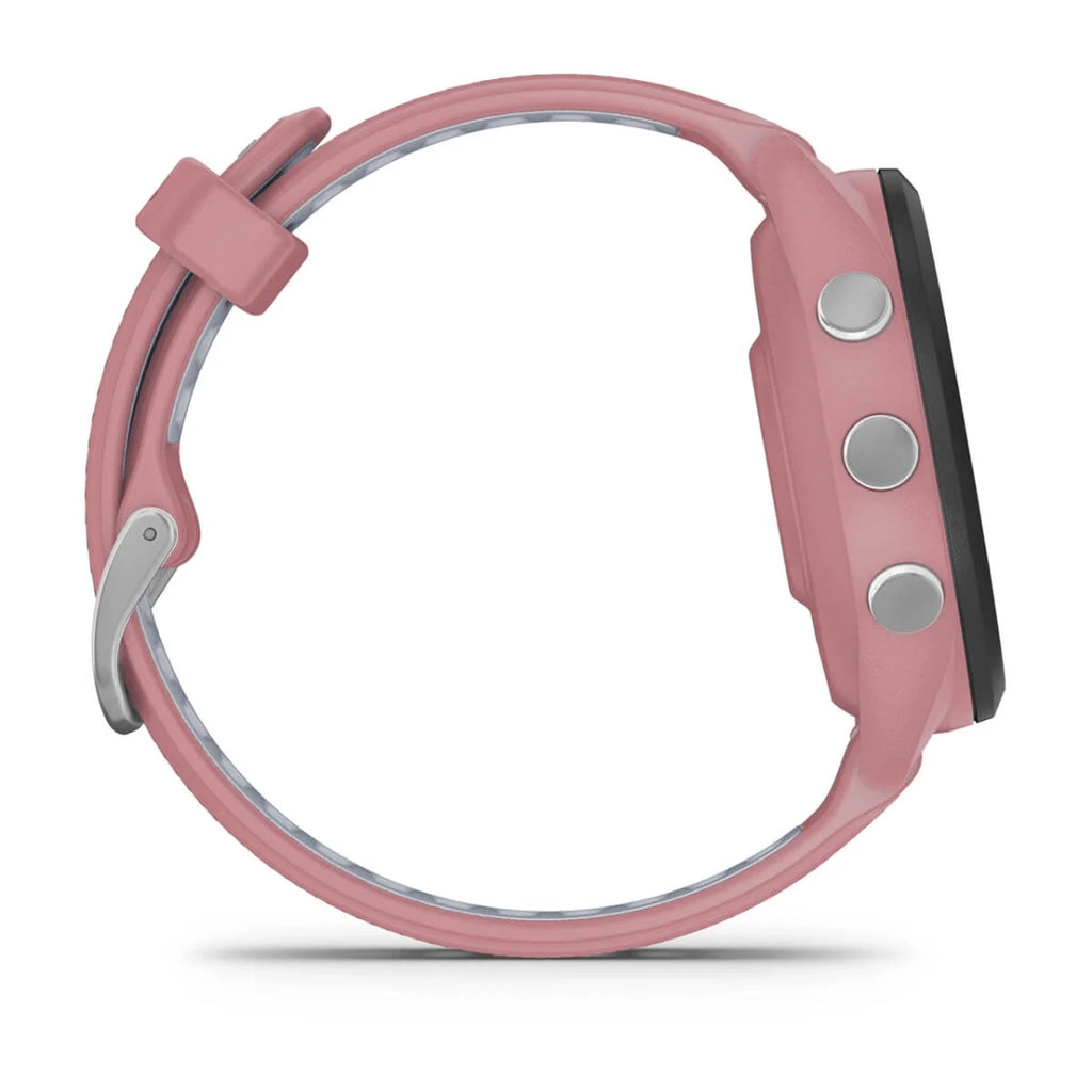 Garmin Forerunner 265S Smart Watch (Light Pink/Powder Grey Silicone Band)