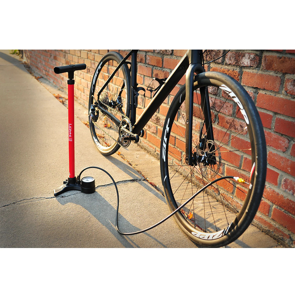 Lezyne Macro Drive Floor Pump (Dual Valve)-Flat Black