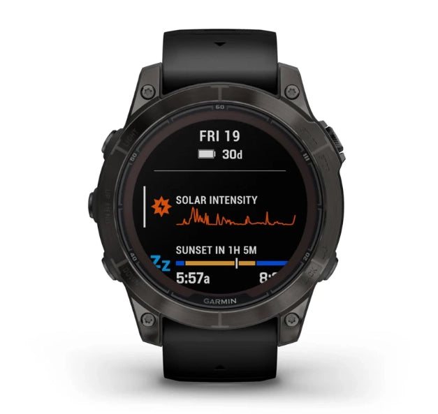 Garmin Fenix 7 Pro – Sapphire Solar Edition (Carbon Grey DLC Titanium with Black Band)