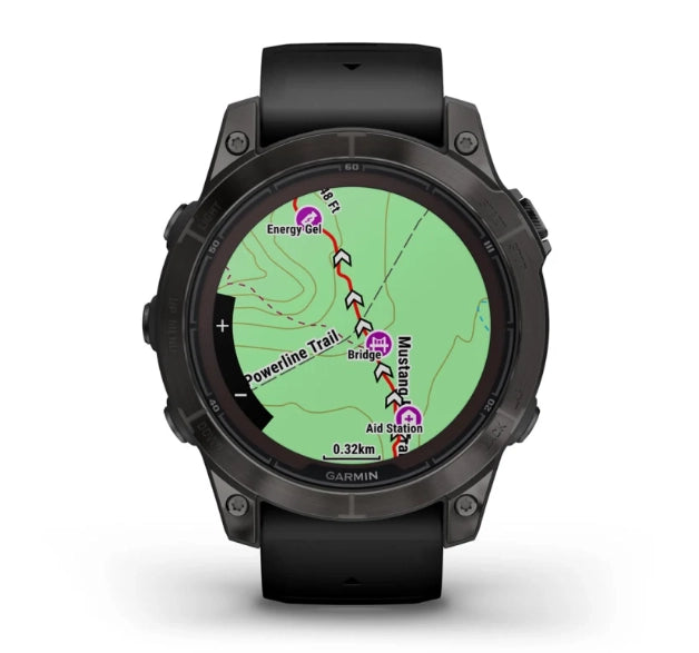 Garmin Fenix 7 Pro – Sapphire Solar Edition (Carbon Grey DLC Titanium with Black Band)