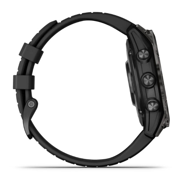 Garmin Fenix 7 Pro – Sapphire Solar Edition (Carbon Grey DLC Titanium with Black Band)