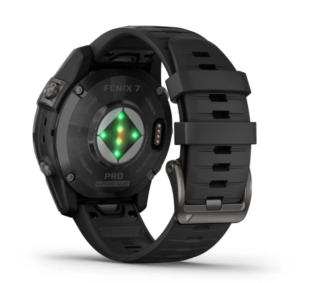 Garmin Fenix 7 Pro – Sapphire Solar Edition (Carbon Grey DLC Titanium with Black Band)