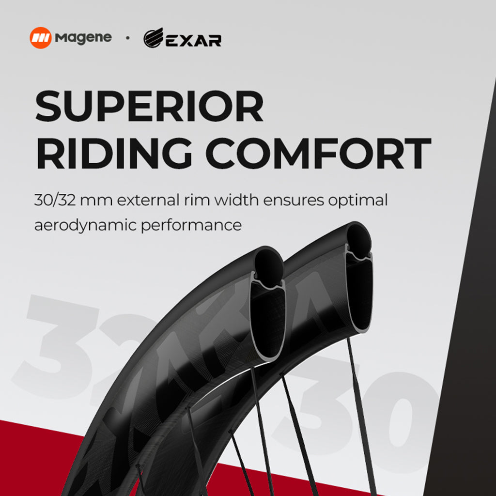 Magene EXAR Ultra DB508 Carbon Wheelset 50/58mm (Disc Brake)