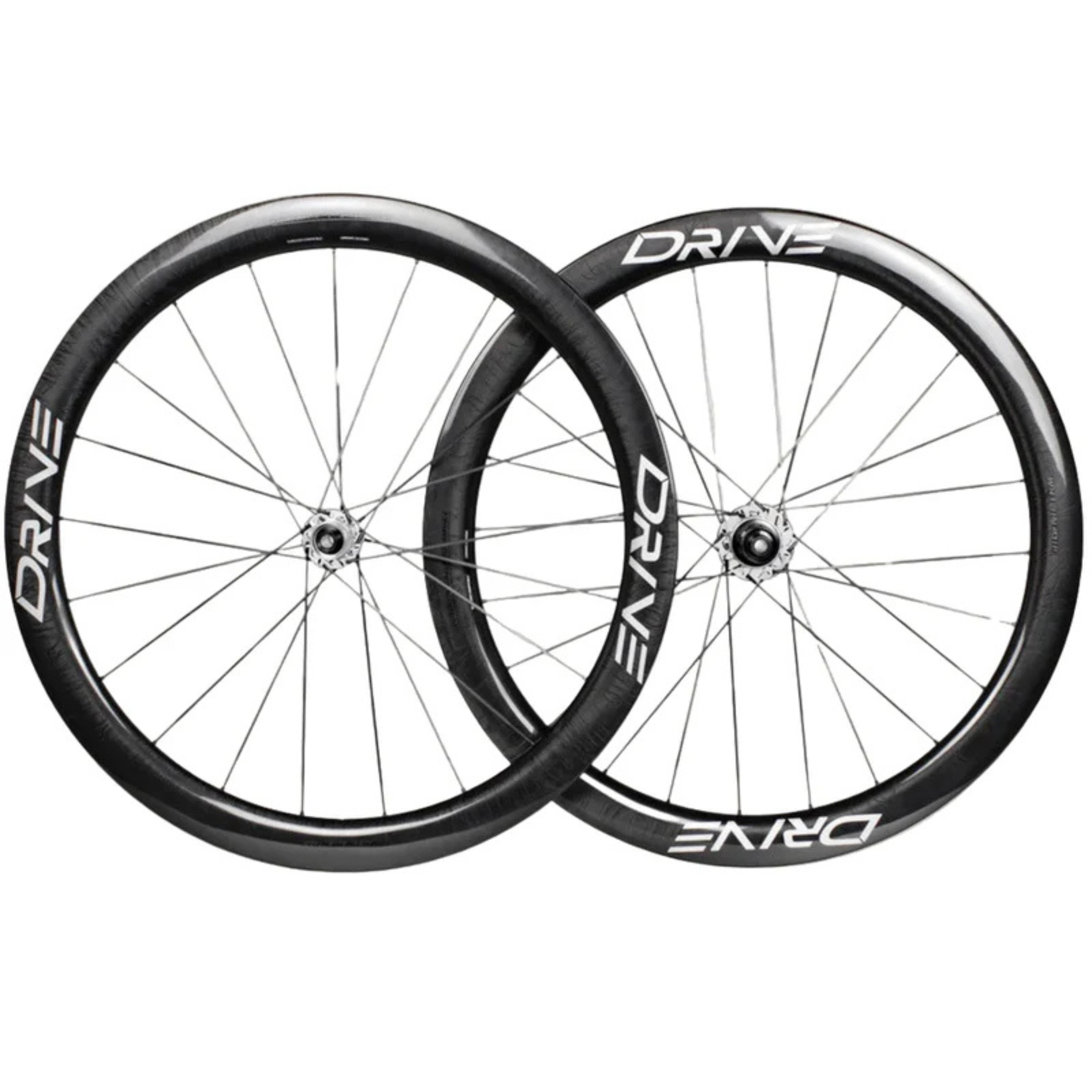Elite Wheels Drive 50/65D Carbon Tubeless Ready Disc Brake Wheels - Shimano/SRAM (Gloss Marbel Black)