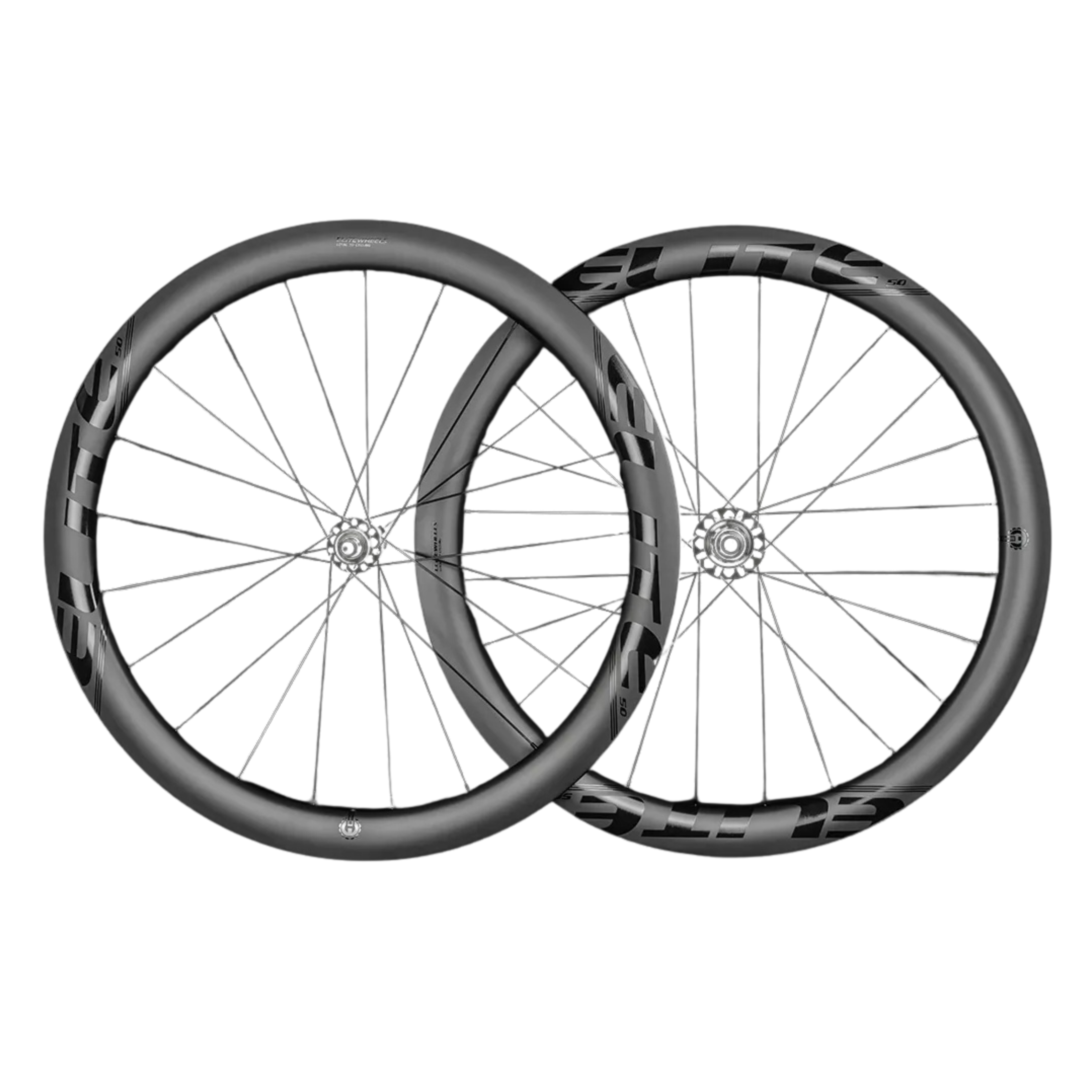 Elite Wheels Marvel 50D Carbon Tubeless Ready Disc Brake Wheels - Shimano/SRAM (Black)