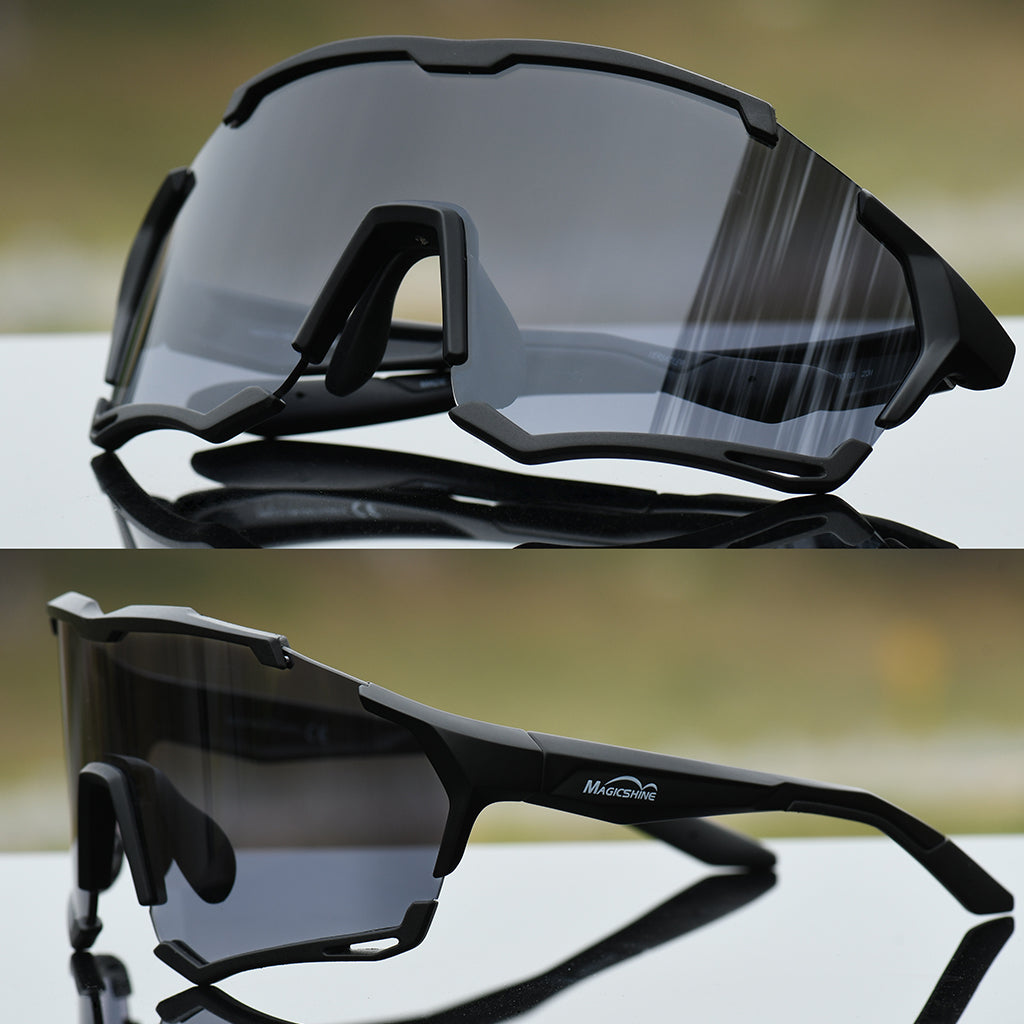 Magicshine Versatiler Photochromic Sunglasses (Clear/Black)