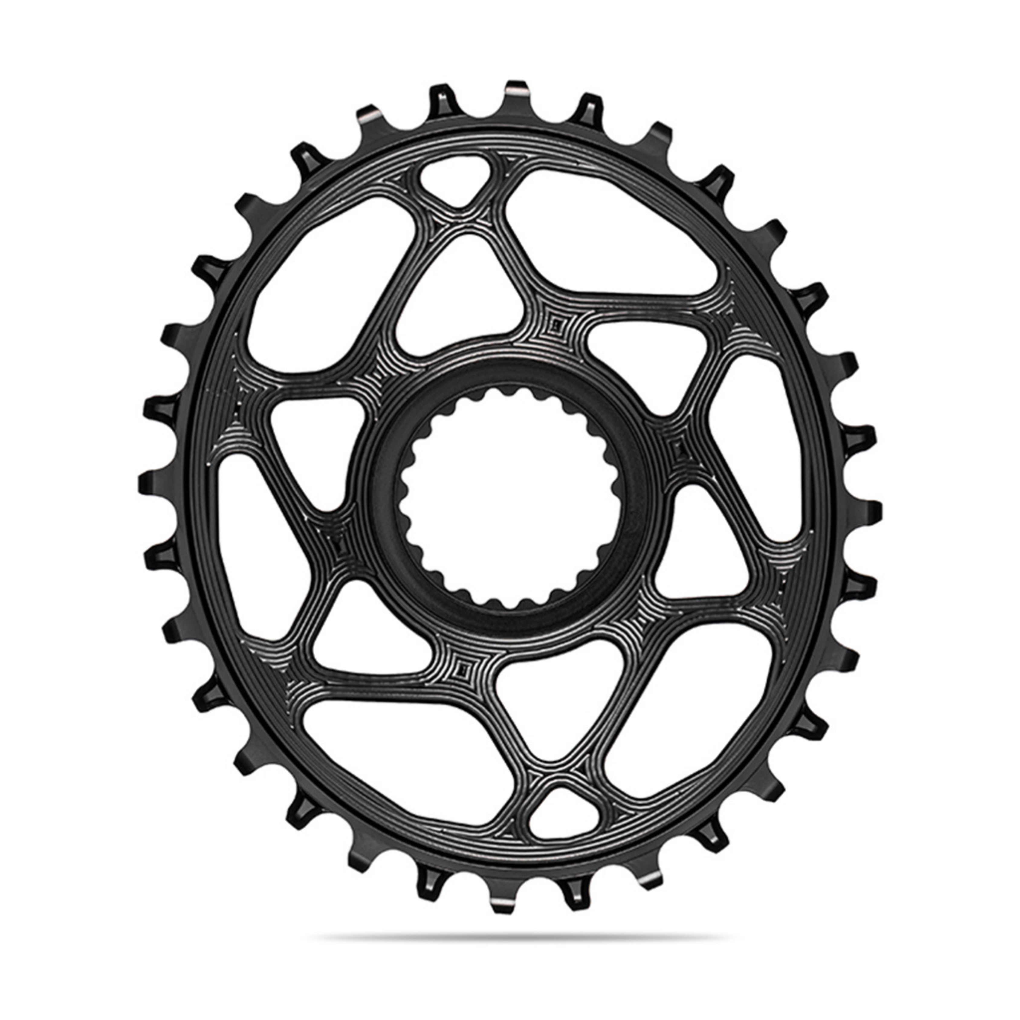 Absolute Black Oval MTB Chainring 1X Shimano Direct Mount HG+12 Speed-Black