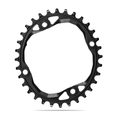 Absolute Black Oval MTB Chainring 1X Shimano 104 BCD N/W (32T/34T/36T)-Black