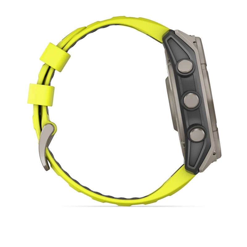 Garmin Fēnix 8 Solar Sapphire (Amp Yellow/Graphite Silicone Band)