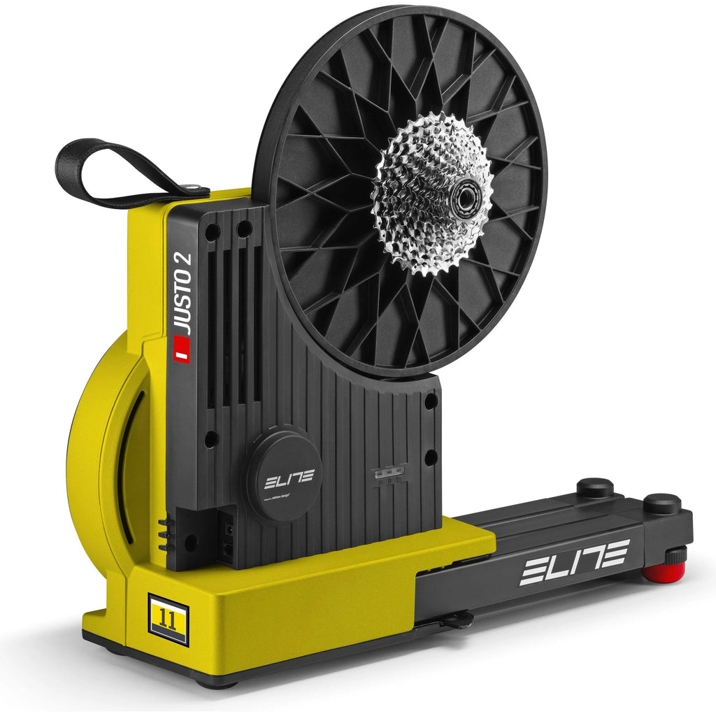 Elite Justo 2 Electromagnetic Direct Drive Smart Bicycle Trainer (Yellow)